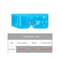 thumbnail image 4 of INSPIRE CHIC Women's Clear Waist Belts for Dresses Wide Transparent belts Round Buckle Blue, 4 of 5