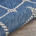 thumbnail image 5 of 8â€™ x 10â€™ Round Navy Knot Indoor Outdoor Area Rug, 5 of 5