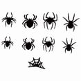 thumbnail image 3 of Pegatinas de pared 3D de Halloween, calcomanías portátiles de terror, divertido, decoración de pared, iluminadas para fiesta, interior, oficina, 9 piezas, 3 of 8