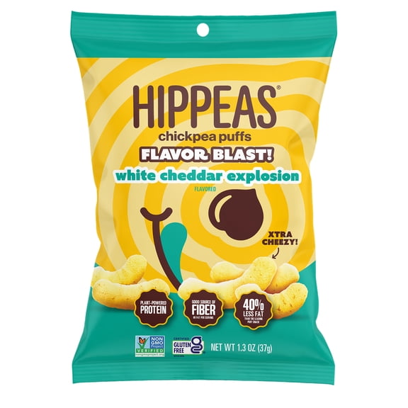 HIPPEAS White Cheddar Explosion Flavor Blast, 1.37 oz