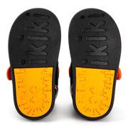 ikiki Scorching Hotrod Squeakerless Toddler Shoes | Black Flame Pattern