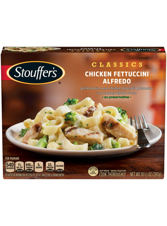 Stouffer's Chicken Fettuccini Alfredo Frozen Meal, 10.5 oz (Frozen)