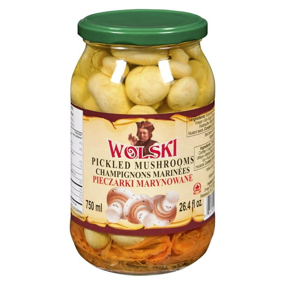 Wolski Champignons Marinés, Pot de 750 ml Champignon marinés Wolski750ml