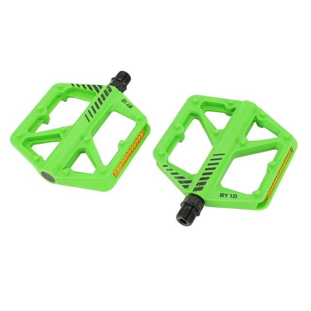 Mountain Bike Flat Pedals, Large Platform Nylon Non Slip Pedal for Road Bike Enhanced Control