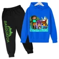 thumbnail image 3 of 2024 Nueva ropa para niños, conjunto de sudadera con capucha y pantalón, zapatillas deportivas, ropa deportiva para niños y niñas, otoño y primavera, 2 piezas, ropa para niñas pequeñas, 3 of 5