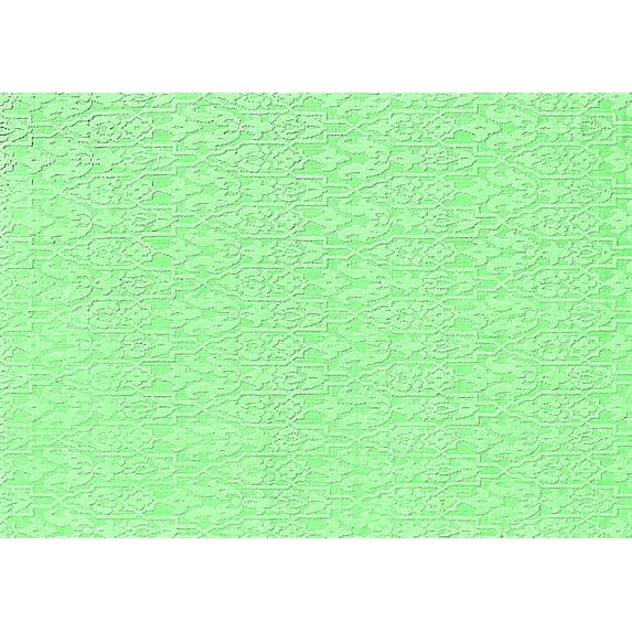 Ahgly Company Indoor Rectangle Solid Emerald Green Modern Area Rugs, 5' x 7'