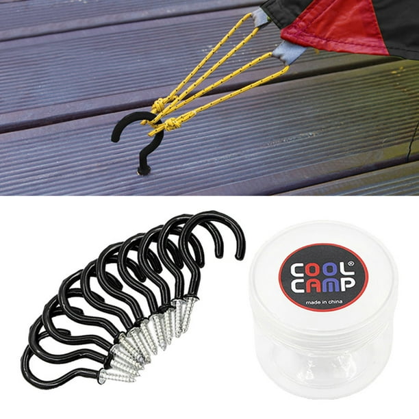 Camping Tent Stakes with Hook, Ground for Securing Pets,Tents, Canopies
