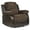 Chocolate Microfiber, variant on Lexicon Cranley Traditional Microfiber Reclining Chair in Chocolate