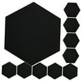 thumbnail image 5 of LEORX 12Pcs Black Felt Board Wall Panels Sound Absorption for Living Room Game Room 11.79X11.79X0.35In, 5 of 8