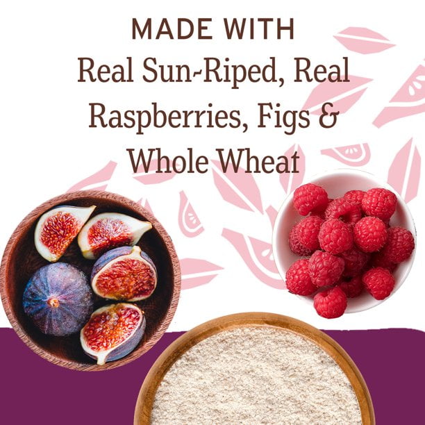 Nature's Bakery Stone Ground Whole Wheat Fig Bar Raspberry 6 Twin Packs Pack of 4