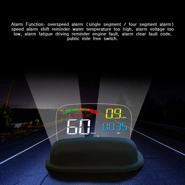 Dioche Large Screen Head Up Display Suitable For OBD And GPS Dual