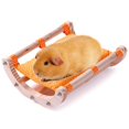 thumbnail image 1 of Hamster Bed Rocking Wood: Detachable Small Animal Bed Guinea Pig Bed for Cage, 1 of 4