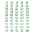 thumbnail image 2 of 50 Pcs Numbered Pencil Toppers 1-30,Reusable Pencil Label Tags,Classroom Tracking Markers for Supply Station Storage & Organization (Light Green,Number 1-50), 2 of 5