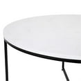 thumbnail image 5 of Flash Furniture Hampstead Contemporary Coffee Table, White Marble/Matte Black, 5 of 11