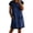 Navy, variant on Women's Casual Short Sleeve Tunic Dress with Pockets Loose Fit Shift Dress Pull on Comfortable Lightweight Soft Breathable for Daily Wear Spring Summer