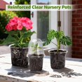 Pot Making Transparent Vontix Clear Nursery Pots with Drainage Holes, 8/6/5/4/3.5 Inch 20 Pack ...