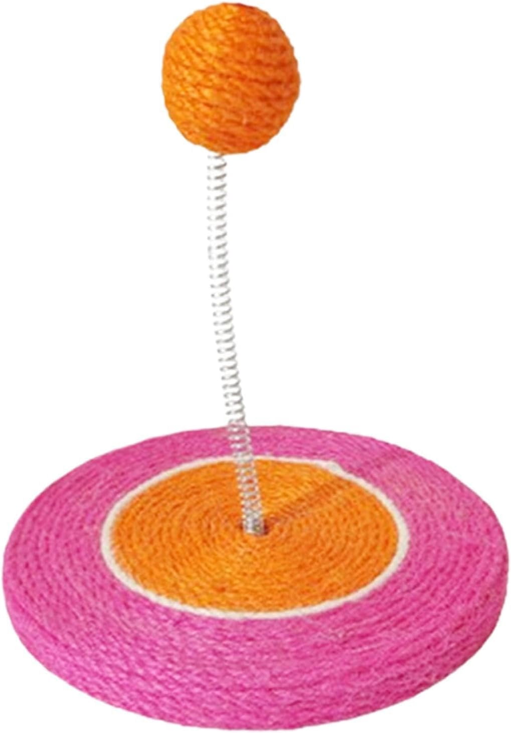 Sisal Cat Scratcher with Rolling Ball, Durable Interactive Toy, Indoor for Cats