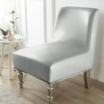 thumbnail image 2 of LKJYER Chair Covers Without Arms Waterproof, Slipper Chair Covers Armless, Armless Chair Slipcover Leather, for Living Room, Dining Room, Hotel, 2 of 7