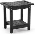 thumbnail image 1 of HDPS Shower Chair for Inside Shower, Shower Stool with Towel Rack & Storage Shelf - Waterproof, Non-Slip, Handles - Indoor/Outdoor Shower Bench, Black, 1 of 6