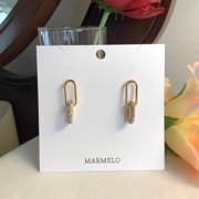 Stunning Cubic Hoops Dangle Earrings