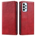 thumbnail image 2 of Mantto Flip Wallet Case for Samsung Galaxy A53 5G, for Women Men, Magnetic Closure Folio Cover with Credit Card Holder Slots, Shockproof Durable PU Leather Kickstand Phone Case,Red, 2 of 8