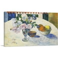 thumbnail image 1 of ARTCANVAS Flowers and a Bowl of Fruit on a Table 1894 Canvas Art Print by Paul Gauguin - Size: 26" x 18" (0.75" Deep), 1 of 9
