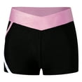thumbnail image 6 of Nyeemya Kids Girls 2 Piece Dance Sports Outfits Crop Top with Booty Shorts Set for Gymnastics Dancing Pink 10, 6 of 7