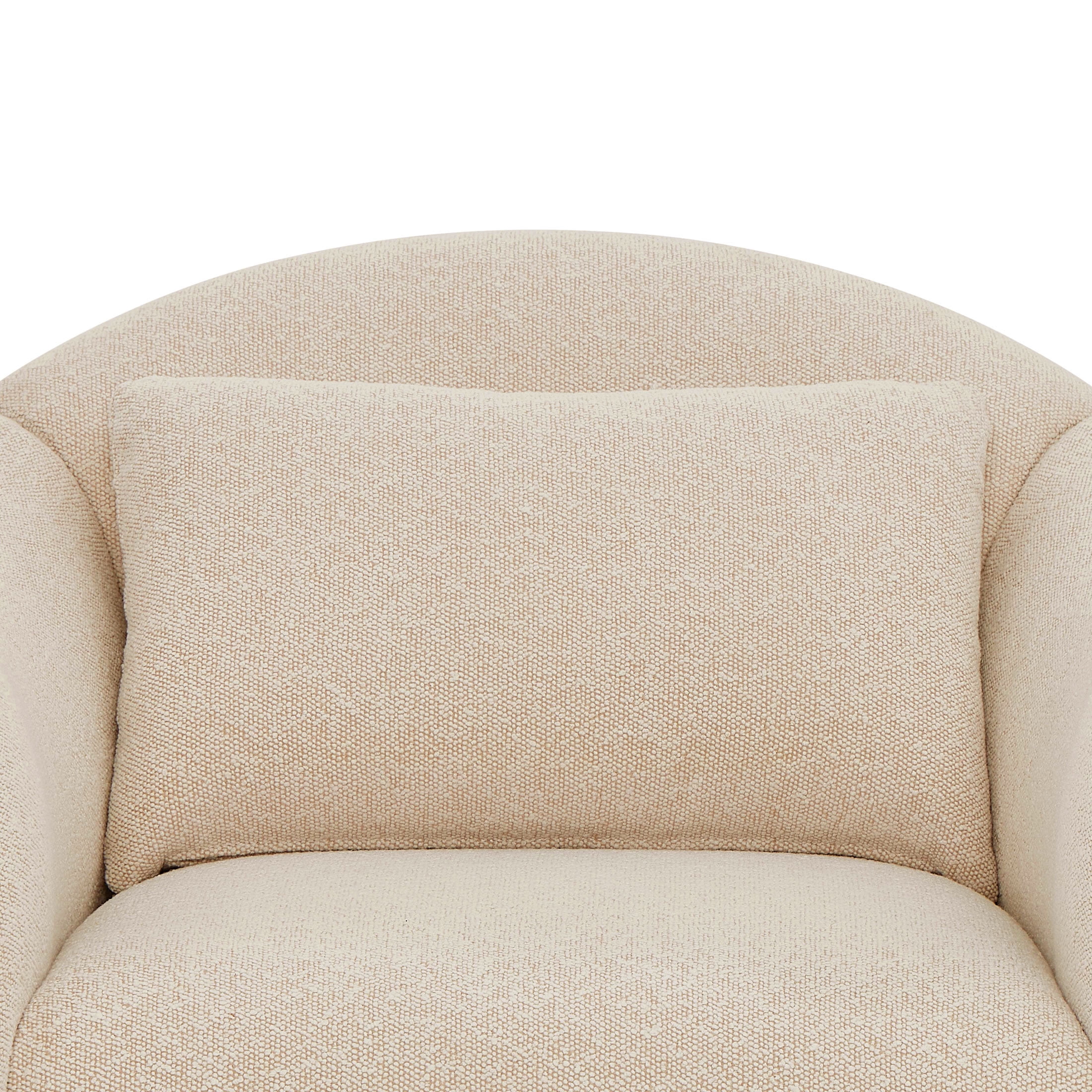 Beautiful Barrymore Teddy Accent Chair by Drew Barrymore, Cream Shearling