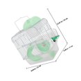 thumbnail image 2 of WHAMVOX Small Pet Villa Cage in Light Green with Double Layer Hamster Hideout for Rats and Guinea Pigs, 2 of 7