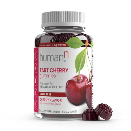 HumanN Sugar Free Cherry Flavor Tart Cherry 60 Gummies