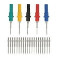 thumbnail image 2 of Probes Pin Kit, 5 Pieces Probes and 20 Pieces Replacement Needles Automotive Test Kit, 37mm, Insulation Piercing Needle Pin Test Probes for Car Tester Red/Black/Blue/Green/Yellow, 2 of 4