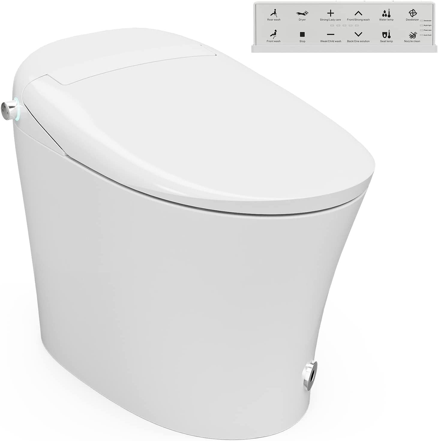IKIFLY Intelligent Smart Toilet, Advance One Piece Bidet Toilet with