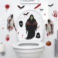 thumbnail image 3 of Halloween Window Stickers, Spooky PVC Glass Decals with Ghosts Pumpkins Bats, Peel and Stick Decorations for Windows Balcony Glass Doors Party, 3 of 5