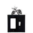 thumbnail image 1 of Village Wrought Iron EGS-89 8 Inch Pinecone - Single GFI and Switch Cover, Black, 1 of 2