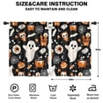 thumbnail image 2 of Blackout Kids Curtains,Halloween Ghosts and Spooky Elements Childrens Insulated Curtains Set Of 2,Bedroom Essentials,Toddler Room Decor 42"x54", 2 of 5