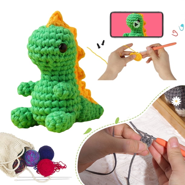 Kit Ganchillo Dinosaurios Kit Ganchillo Con Hilo Ganchillo Y Herramienta (Dinosaurio)