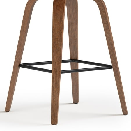 Simpli Home - Larsen Saddle Bar Stool (Set of 2) - Black