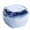 Light Blue, variant on Denture Case with Lid, Large Capacity Retainer Cleaning Box,Portable Denture Container Cup for Full Partial Dentures,Retainers,Night Guards,Clear Dental Appliance Storage Holder,Leakproof Travel Case