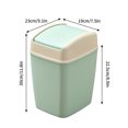 thumbnail image 3 of RRCSS Small Trash Can With Lid Gallon Plastic Swivel Top Trash Can Slim Trash Bin Suitable For Under Sink/Cabinet,Laundry Room,Kitchen,Office,Bedroom,Bathroom,College Dorm, 3 of 5