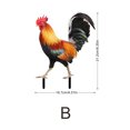 thumbnail image 4 of 2pcs Escultura Pollo Ornamental Estatua Jardín Acrílico para Pascua, 4 of 6
