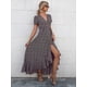 thumbnail image 4 of Vestido PRETTYGARDEN Envolvente Maxi Cuello en V Manga Corta Floral Talla L, 4 of 6