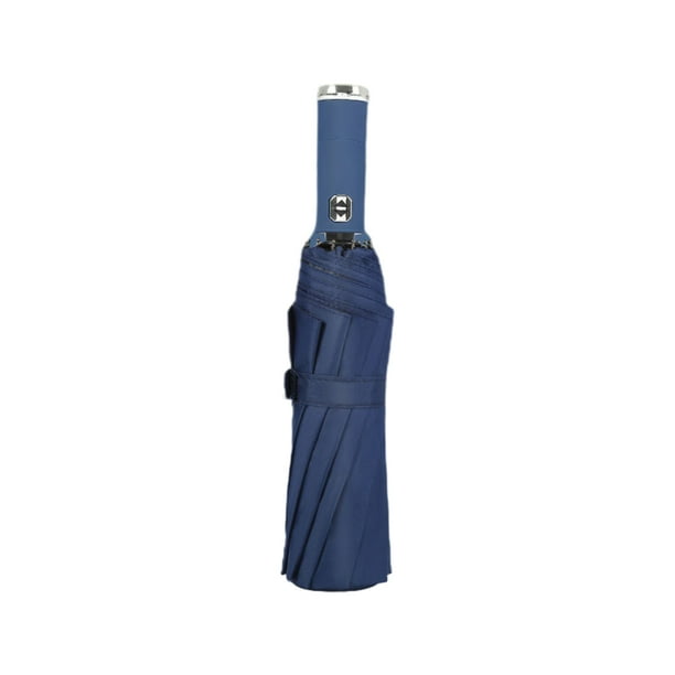 Paraguas Plegable Inteprter Grande 10 Varillas Impermeable a Prueba de Viento