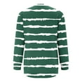 thumbnail image 4 of yillto Women Striped Top with Pockets Long Sleeve Crewneck Baggy Pullover Casual Shirts Fall Loose Sweatshirt, 4 of 5