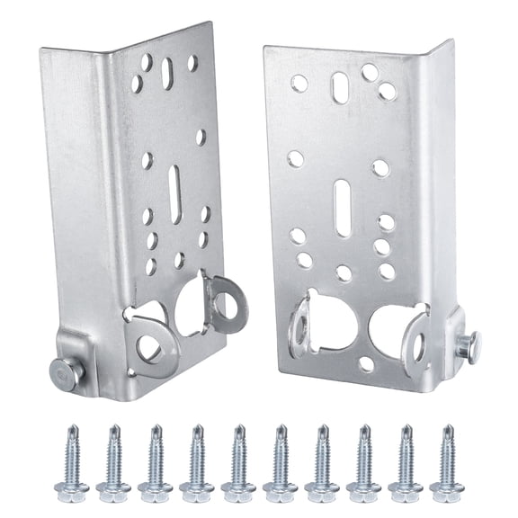 Uxcell Garage Door Bottom Lifting Brackets for 7/16 Inch Stem Roller with Bolts