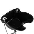 thumbnail image 2 of Artist Hand Black Shampoo Bowl Portable Salon Sink Barber Hair Washing Basin Adjustable Height with Drain, Sprinkler, Switch, 2 of 9