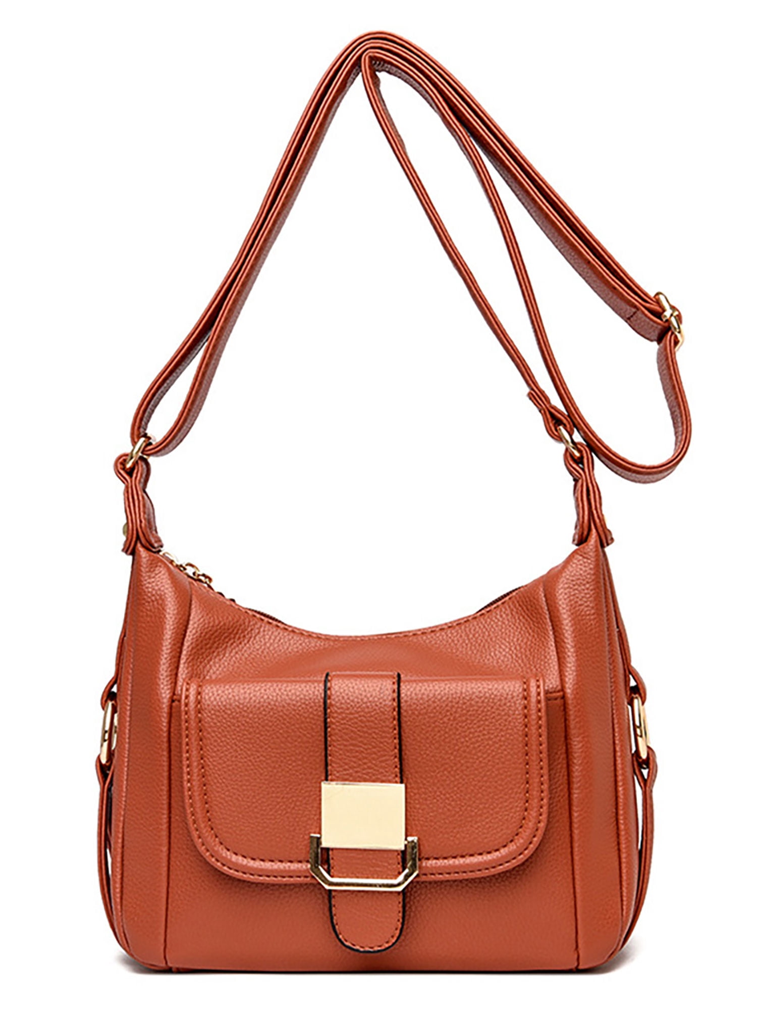 UKAP Women Fashion Designer Crossbody Bags Ladies PU Leather Multi Pocket  Messenger Retro Travel Daily Zipper Shoulder Bag - Walmart.com