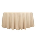 thumbnail image 2 of BalsaCircle 120" Beige Round Premium Polyester Tablecloth Wedding Table Linens, 2 of 8