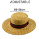 thumbnail image 2 of Sombreros de marinero para mujer, sombrero de paja con ala ancha, disfraz de Halloween y Navidad, 2 of 5