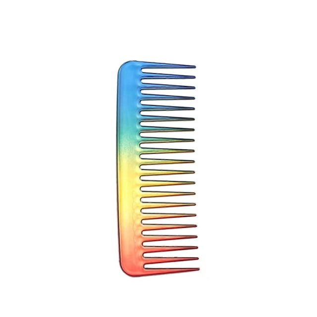Peine para peinar el cabello, de dientes anchos, antiestático, resistente al calor, para salón y hogar, multicolor.