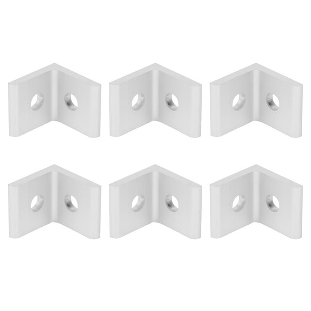 Support d'Angle 90, 10 Pcs Support d'Angle en Aluminium, Connecteur Fixe en L 90, pour Fixer et Connecter des Objets, Global, Support de Montage